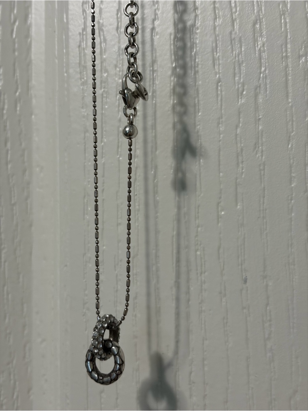 Brighton Necklace Double Links Silver Bling